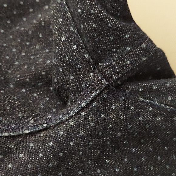 LANDS END Mid Rise Straight Leg Polka Dot Jeans - Picture 6 of 13